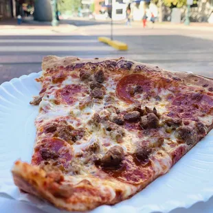 Meat Lovers Slice. $3.25