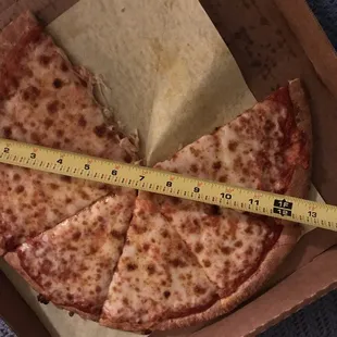 This is supposed to be a large 14", but in actuality is a 11" pizza with an inch of crust.