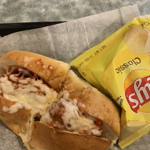 All beef meatball sub, very yummy!