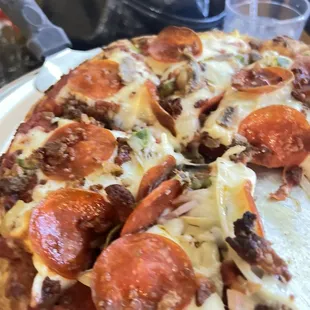 a slice of pizza