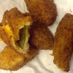 Jalapeno Poppers delivered from Roma&apos;s!  Delicious, only wish there were more!!  Came with an incredible marinara sauce.