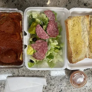 Ravioli and Meat Balls