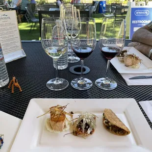 Very nice food and wine pairing, and Pokey and Gumby made an appearance