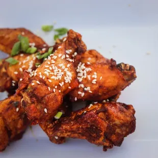 Moroccan spiced wings (gluten free if you have them grilled or baked) these are baked.
