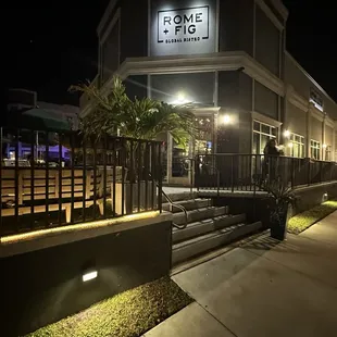 sushi and sashimi, outside