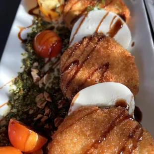 Fried Green Tomato Caprese