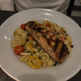Jerk Salmon Pasta