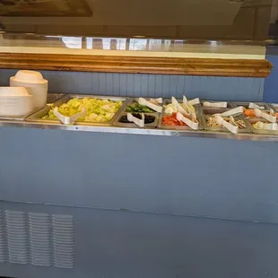 Salad bar is basic, but looked totally fine.