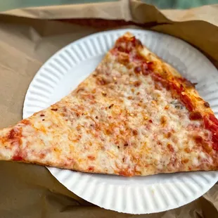 Cheese Pizza Slice, $3 + tip