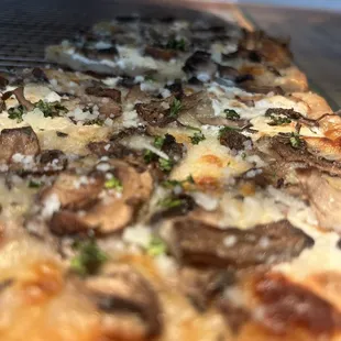 Wild Mushrooms and White Truffle Oil Pizza