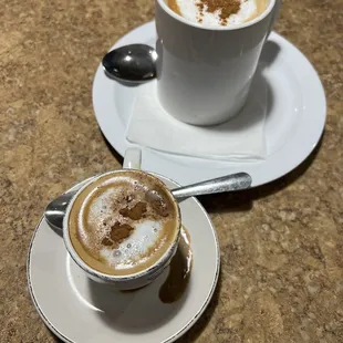 a cup of cappuccino