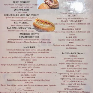 Breakfast Menu