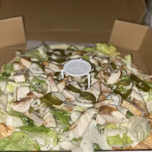 Grilled Chicken Caesar Pizza
