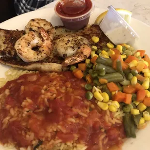 Cod and shrimp special