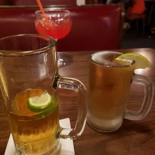 Nothing like a beer with a beer chaser waiting for the togo order.