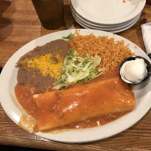 Chicken burrito