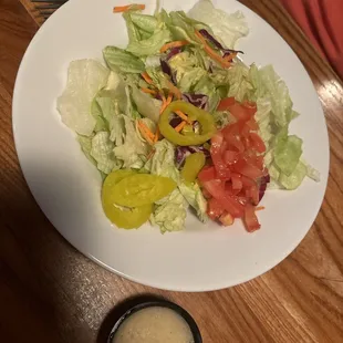 Side salad for pizza order