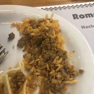a plate of food on a table