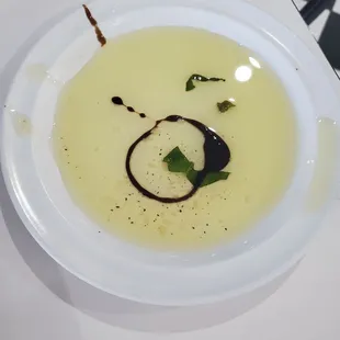 Sweet olive oil for the bread. Not sure what the brown stuff was, but it was amazing.