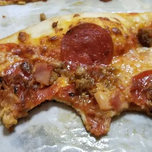 Greasy swimming pool makes for soggy crust.