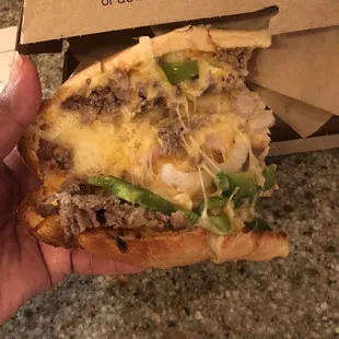 Steak and cheese sub