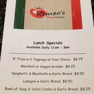 Lunch specials to try