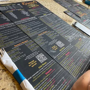 Crazy big menus.