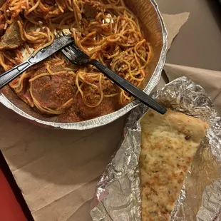 Capellini &amp; Meatballs