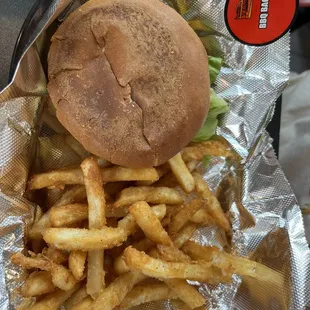 Bbq bacon with fries