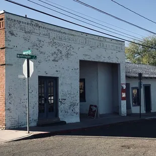 Romero House entrance, 102 West Washington street. Located in the Presidio, next to the Tucson Museum of Art, in the historical Tucson.