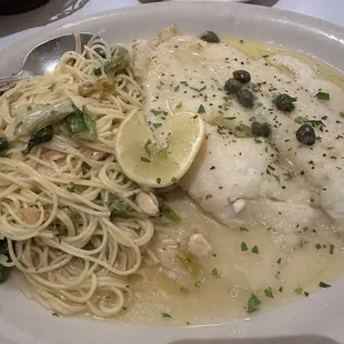 Flounder Piccata