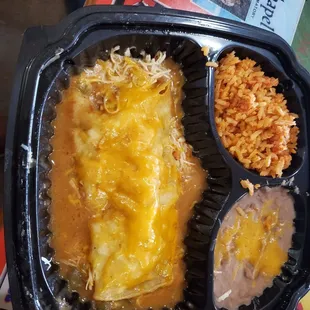 Enchilada beans and rice