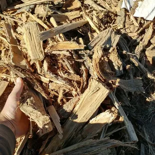 You get a ton of wood chips