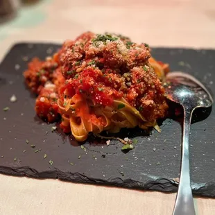 Fettuccine Bolognese