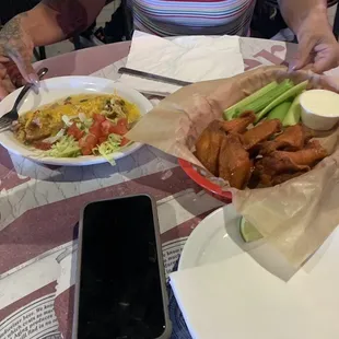 One Chili Relleno &amp; Rome 's Hot Wings Best Wings West of Buffalo