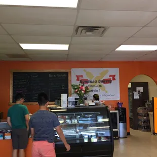 customers in a bakery