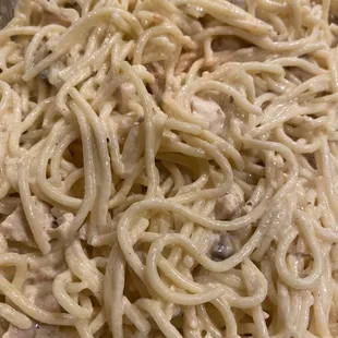 &quot; Chicken Marsala &quot; a pile of soggy spaghetti noodles with Alfredo sauce