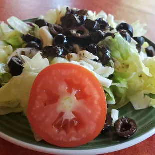 a plate of salad