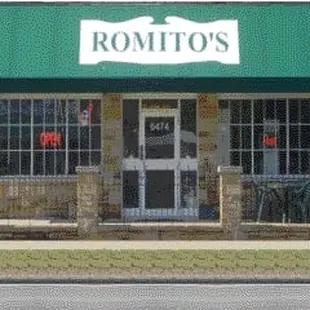 the front of the restaurant