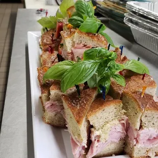 Mini Foccaccia Sandwiches.