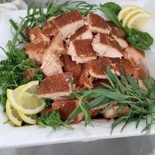 Sugarcane home cured smoked salmon