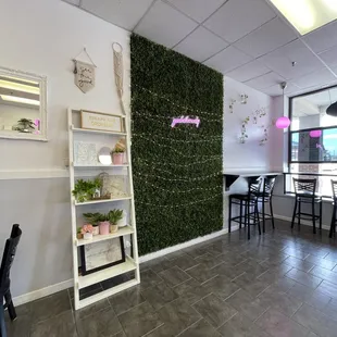 the interior of the restaurant