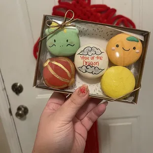 Lunar New Year set of macarons from Blossom!
