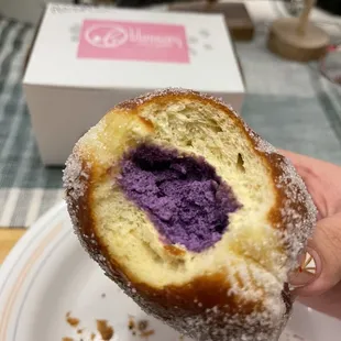 Ube cream Paczki from Blossom - SO GOOD!