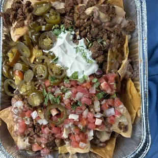 Large Loaded Nachos