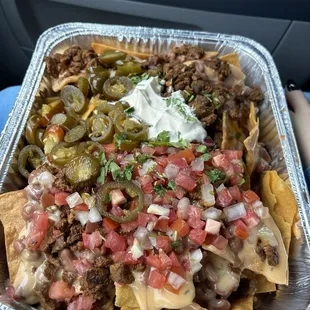 Large Large Loaded Nachos