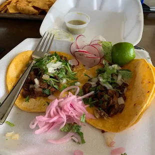 2 of 3 Asada Tacos--Hangry