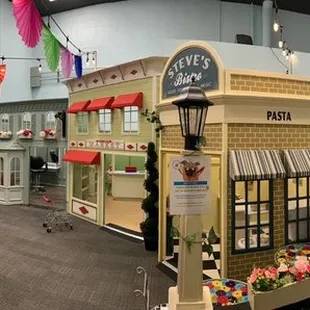 This is a pano of their imaginative play area!