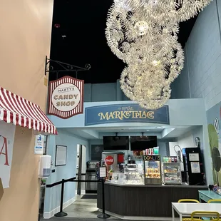 Super cute consession area and tables!