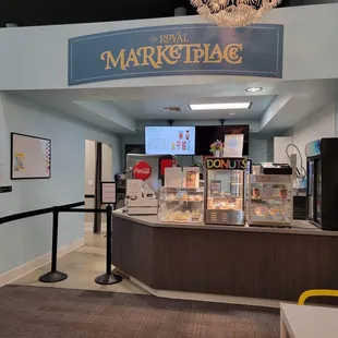 The Royal Marketplace that's stocked with donuts, cake pops, coffee, juice, and more